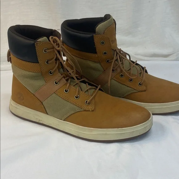 Timberland Men's Tan and Olive Boots size 10 - Picture 7 of 16